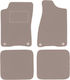 Beige Velvet Floor Mats Audi 90 B3 Sedan 1986-1991
