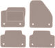 Beige Velvet Floor Mats Jaguar E-pace Suv 2017