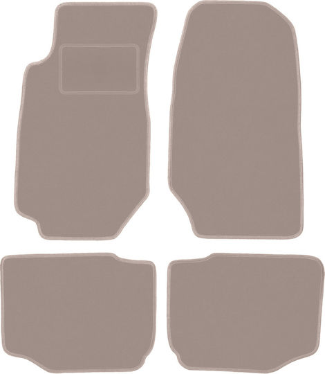 Beige Velvet Floor Mats Ford Granada Sedan 1972-1985