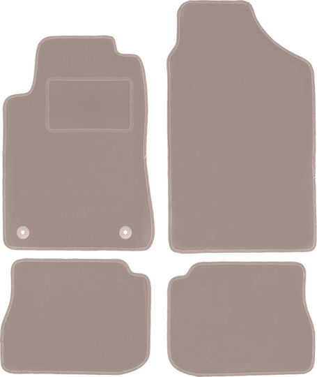 Beige Velvet Floor Mats Peugeot 605 Sedan 1989-1999