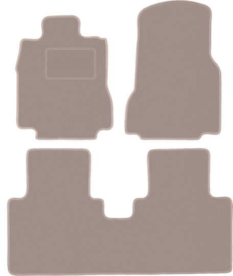 Beige Velvet Floor Mats Mercedes Vaneo W414 Minivan 2001-2005