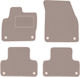 Beige Velvet Floor Mats Range Rover Evoque Suv 2011-2018