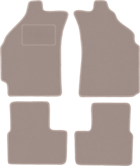 Beige Samt Fußmatten Chevrolet Matiz Hatchback 2004-2009