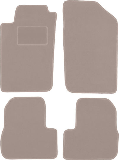Beige Samt Fußmatten Peugeot 206 Hatchback SW Kombi CC Cabrio 1998-2010