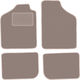 Beige Velvet Floor Mats Fiat Uno Hatchback 1983-2001