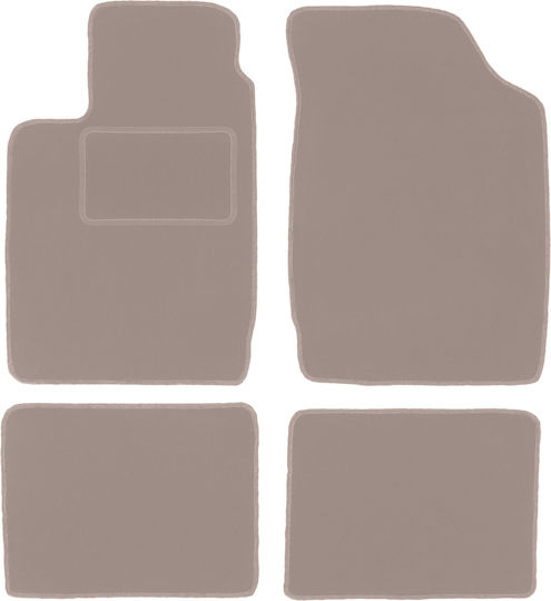 Beige Samt Fußmatten Renault Thalia I Limousine 2000-2010