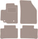 Beige Samt Fußmatten Opel Agila B Hatchback 2008-2014