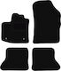Black Velvet Floor Mats Dacia Dokker Minivan 2013