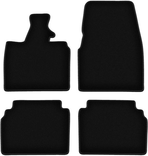 Basic Black Velvet Car Mats Bmw I3 L01 Hatchback 2013