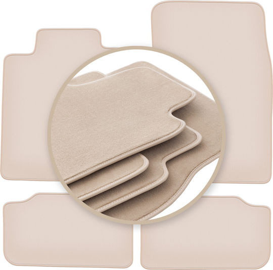 Premium Beige Floor Mats Hyundai Genesis G80 Sedan 2013