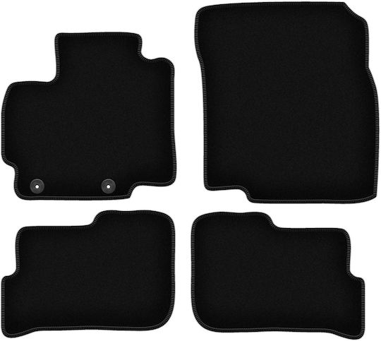 Basic Black Velvet Floor Mats Mitsubishi Space Star Ii Hatchback 2013