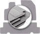 Graue Autoteppiche Citroen C4 Grand Picasso II Minivan 2013