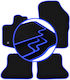 Carlux-blue Car Mats Dacia Dokker Minivan 2013