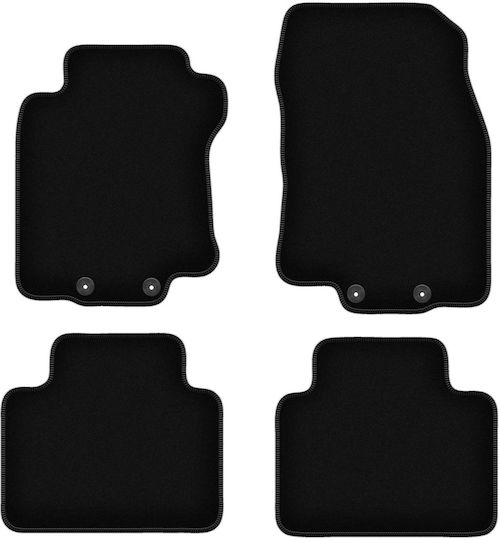 Basic Black Velvet Car Mats Renault Koleos II SUV 2016