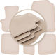 Premium Beige Floor Mats Toyota Iq Hatchback 2009
