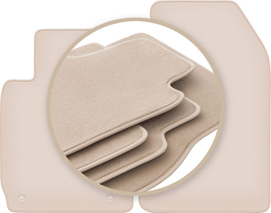 Premium Beige Car Mats for Alfa Romeo Spider Convertible 2005