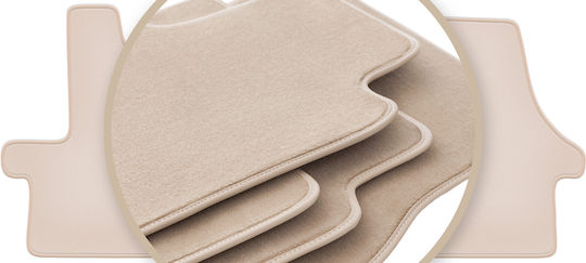 Premium Beige Car Mats for Citroen Jumper II Van 2006-2014