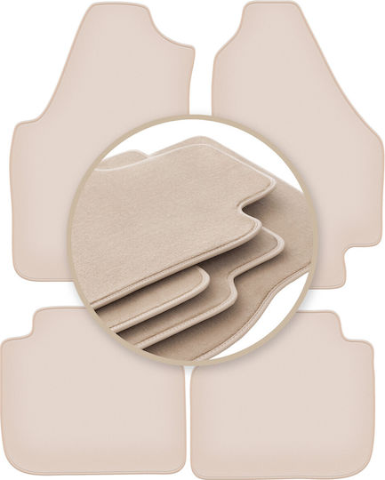 Premium Beige Fußmatten Lancia Musa Minivan 2004-2012
