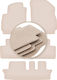 Premium Beige Floor Mats Chevrolet Orlando I 7-seater 2011-2015