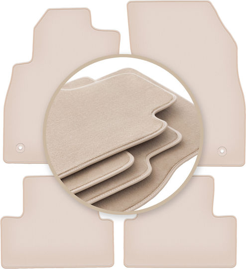Premium Beige Car Mats for Chevrolet Cruze Hatchback Sedan and Wagon 2008-2016