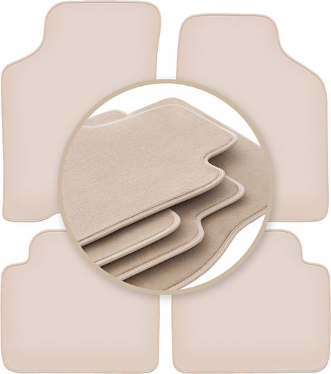 Premium Beige Car Mats for Kia Sephia I Sedan 1994-1997