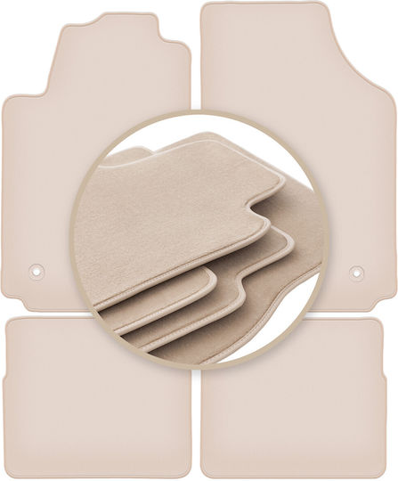 Premium Beige Floor Mats Audi A2 Hatchback 2000-2005
