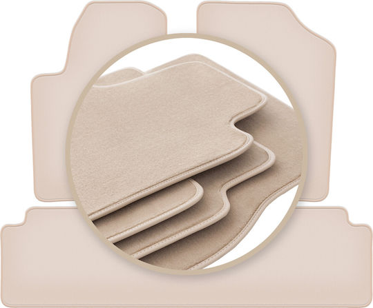 Premium Beige Floor Mats Peugeot Partner I Van Tepee 1997-2010