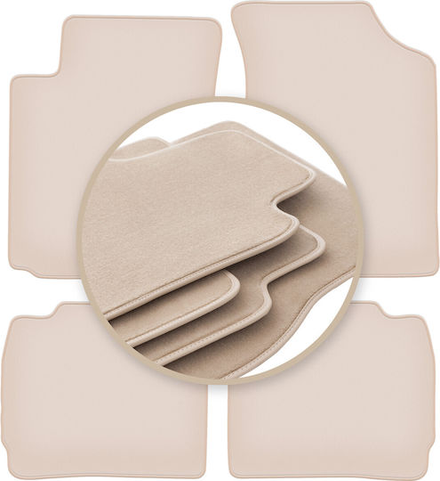 Premium Beige Fußmatten Kia Cerato Hatchback Limousine 2004-2008