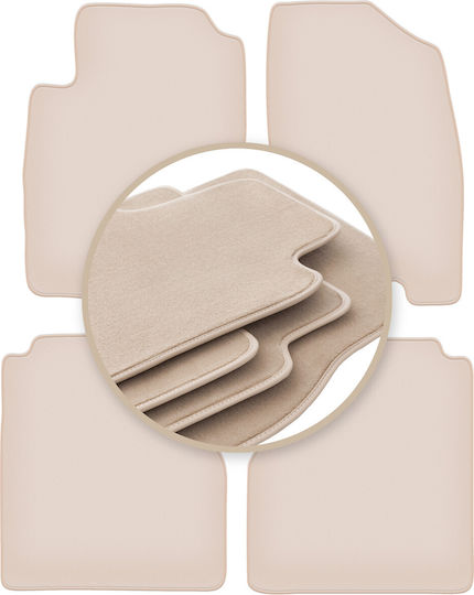 Premium Beige Floor Mats Nissan Navara Iii D40 Pickup 2005-2011