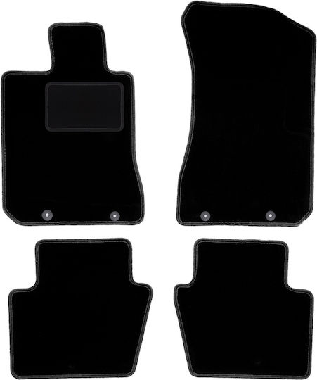 Black Velvet Car Mats Honda Legend IV Sedan 2004-2012