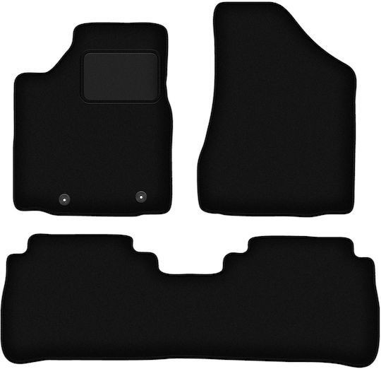 Schwarze Samt-Fußmatten Nissan Murano Z50 SUV 2003-2008