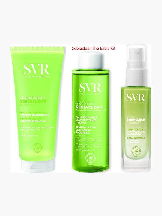 SVR Laboratoire Dermatologique Sebiaclear Hautpflegeset für Anti-Aging, Gesichtsreinigung & Akne SVR Laboratoire Dermatologique Sebiaclear Hautpflegeset für Anti-Aging, Gesichtsreinigung & Akne