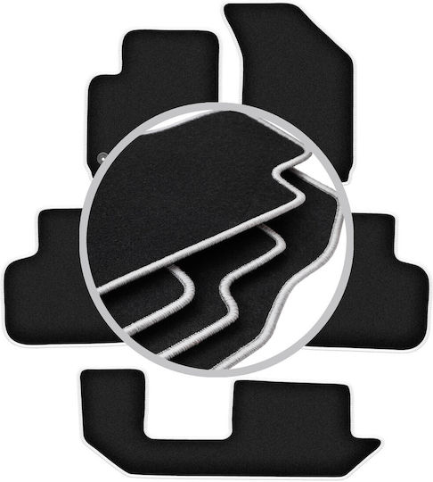 Carlux-silver Car Mats Fiat Freemont 7 Seater 2011-2016