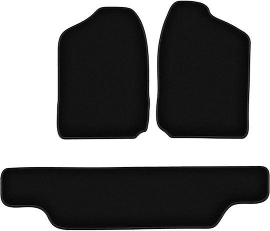 Basic schwarze Samt-Fußmatten Opel Frontera A 3-Türer 1991-1998