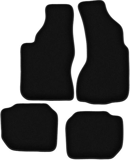 Basic Black Velvet Floor Mats Audi V8 Sedan 1988-1993