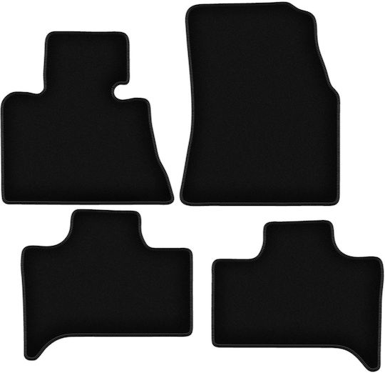 Basic Black Velvet Car Mats Bmw X5 E53 Set Front and Back