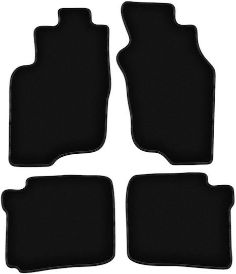 Schwarze Samt-Fußmatten Basic für Mitsubishi Space Star Minivan 1999-2005