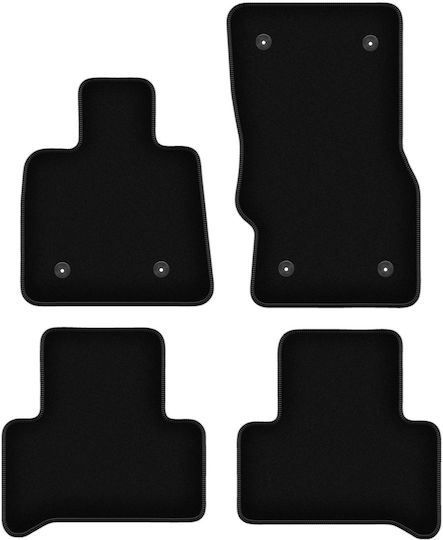 Basic Black Velvet Floor Mats Alfa Romeo Stelvio Q4 4wd 4x4 Suv 2017