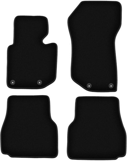 Basic Schwarze Samt Fußmatten BMW 3 E36 Cabrio 1993-2001