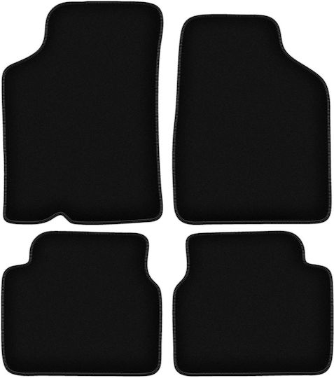 Basic Black Velvet Floor Mats Kia Sephia Ii Sedan 1997-2001