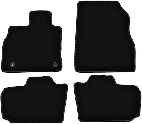 Basic Black Velvet Floor Mats Nissan Leaf I Hatchback 2010-2017