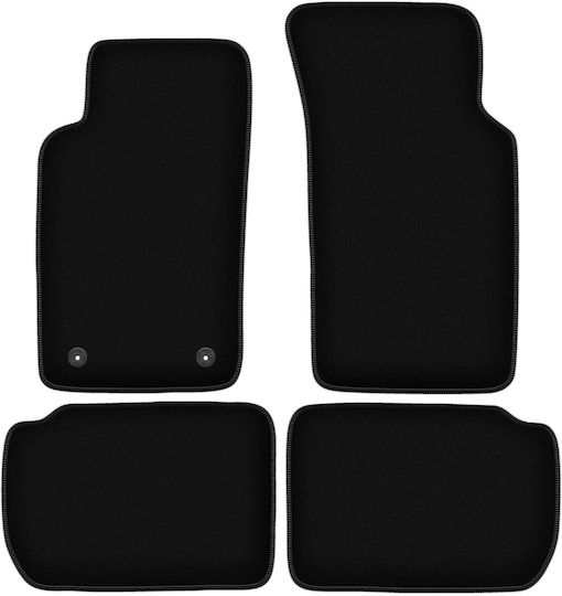 Schwarze Samt-Fußmatten Basic für Ford Sierra Kombi Limousine Liftback 1982-1993