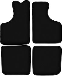 Basic Black Velvet Floor Mats Skoda 105 120 130 Sedan 1976-1990