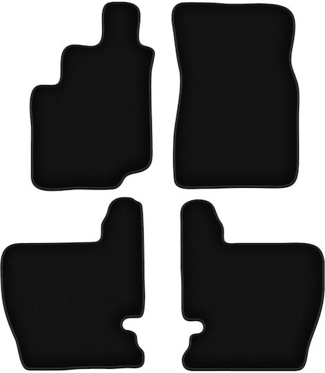 Basic schwarze Samt-Fußmatten Ssangyong Musso SUV 1993-2005