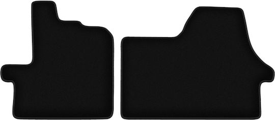 Schwarze Samt-Fußmatten Basic Fiat Ducato III Kastenwagen 2006-2014