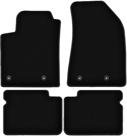 Basic Black Velvet Floor Mats Fiat Bravo Ii Hatchback 2007-2012