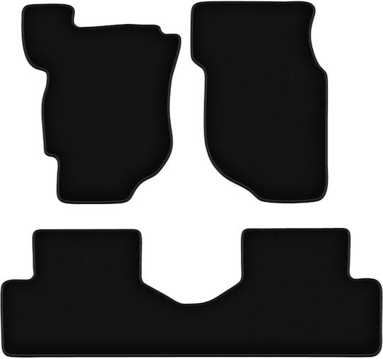 Schwarze Samt-Fußmatten Basic für Honda Concerto Liftback 1988-1994