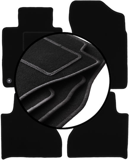 Velour Carpet Car Mats Set for Toyota Hilux Viii Pickup 2015