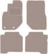 Beige Samt Fußmatten Hyundai Terracan SUV 2001-2006