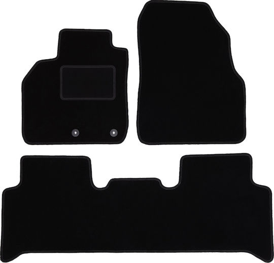 Черни велурени стелки за под Renault Grand Scenic II Minivan 2003-2009